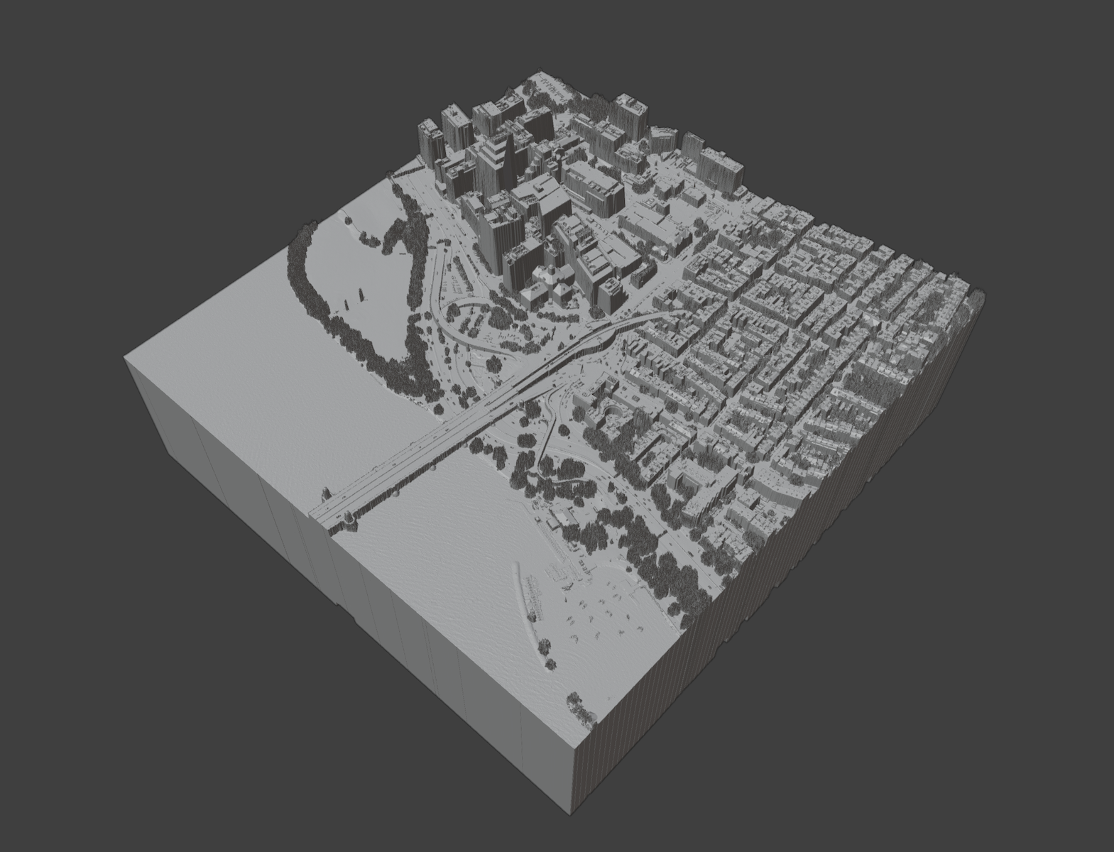 LIDAR model of the area around the Fathom office